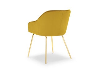 Krēsls Milo Casa Luisa, dzeltenas/zeltainas krāsas cena un informācija | Virtuves un ēdamistabas krēsli | 220.lv