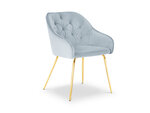 Krēsls Milo Casa Luisa, gaiši zilas/zeltainas krāsas