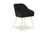 Krēsls Milo Casa Luisa, melnas/zeltainas krāsas