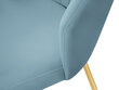 Krēsls Cosmopolitan Design Borneo 6, gaiši zils cena un informācija | Virtuves un ēdamistabas krēsli | 220.lv
