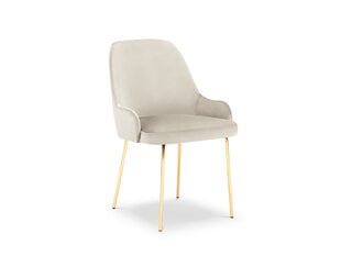 Krēsls Cosmopolitan Design Malaga, zeltainas/smilškrāsas cena un informācija | Virtuves un ēdamistabas krēsli | 220.lv