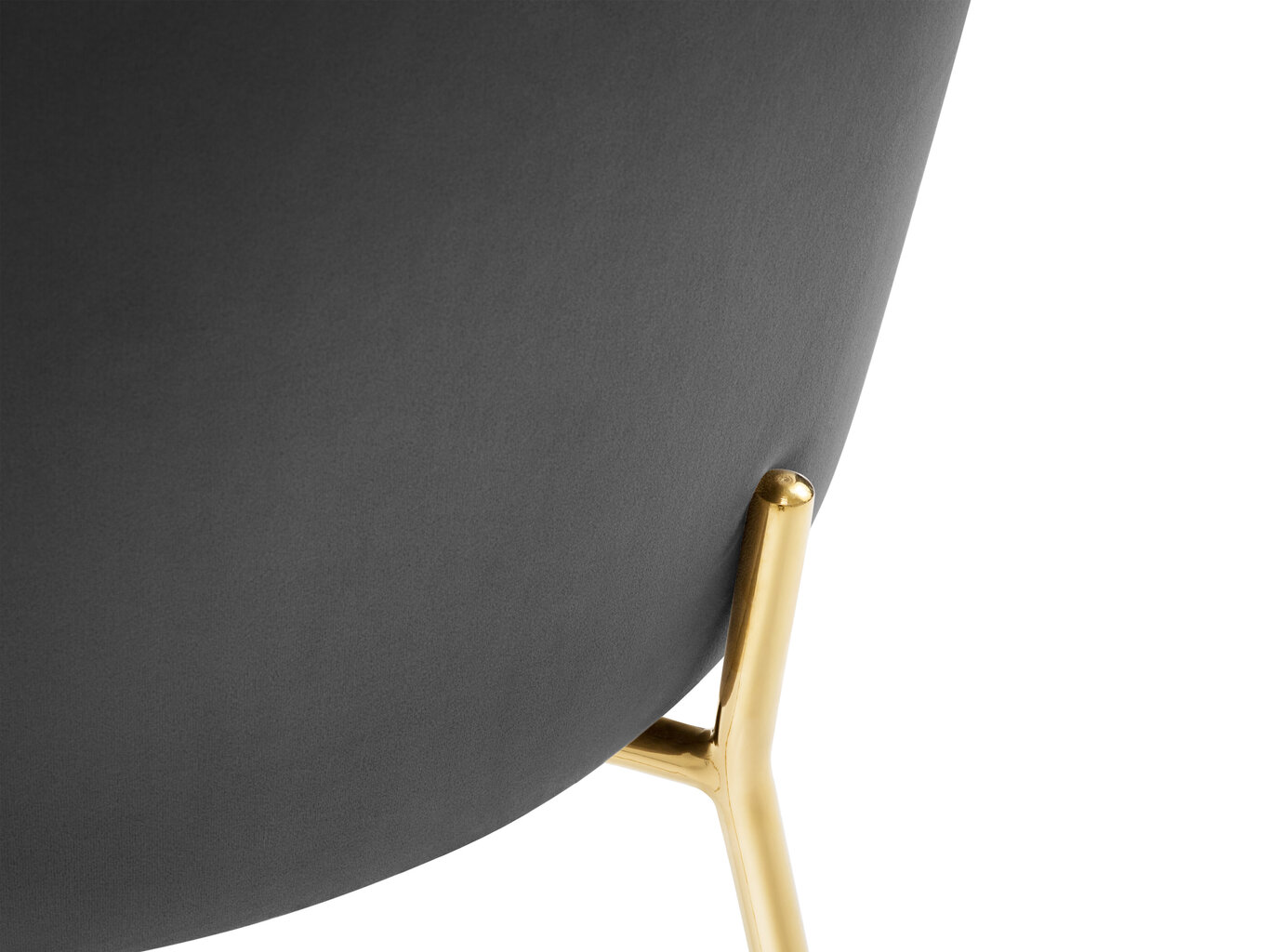 Krēsls Cosmopolitan Design Padova, tumši pelēkas/zeltainas krāsas cena un informācija | Virtuves un ēdamistabas krēsli | 220.lv