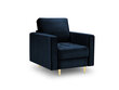Krēsls Milo Casa Santo, tumši zilas/zeltainas krāsas cena un informācija | Atpūtas krēsli | 220.lv