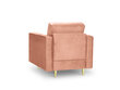 Krēsls Milo Casa Santo, rozā/zeltainas krāsas cena un informācija | Atpūtas krēsli | 220.lv