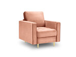 Кресло Milo Casa Santo, розовое/золотое