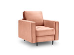 Krēsls Milo Casa Santo, rozā/melns