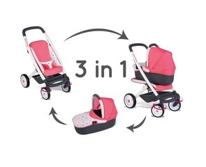 Коляска кукольная с люлькой Smoby Maxi - Cosi Confort 3 в 1 цена и информация | Игрушки для девочек | 220.lv