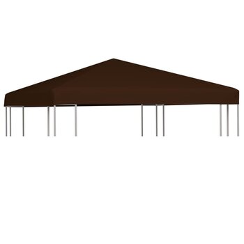 VidaXL nojumes jumta pārsegs, 310 g/m², 3x3 m, brūns cena un informācija | Dārza nojumes un lapenes | 220.lv