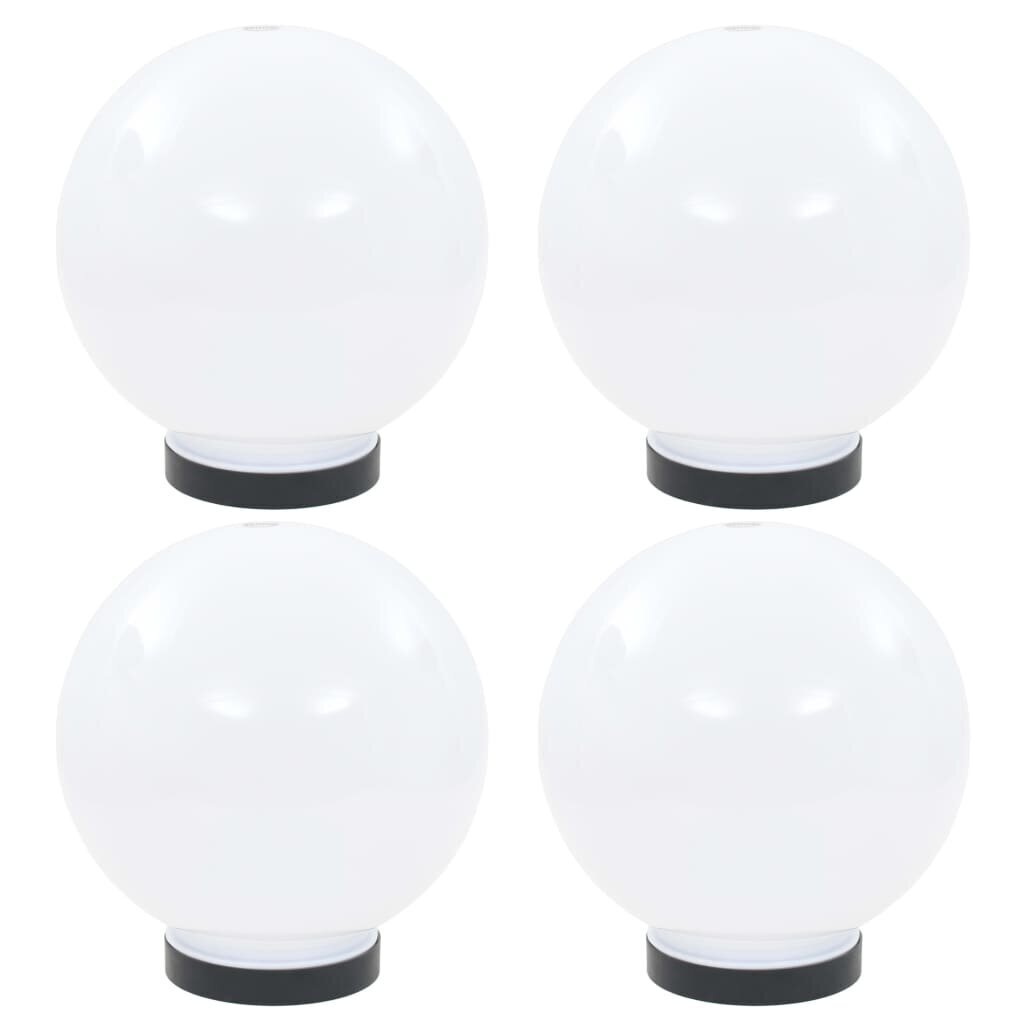 VidaXL LED lampas, 4 gab., sfēriskas, 20 cm, PMMA cena un informācija | Āra apgaismojums | 220.lv