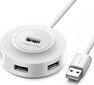 UGREEN CR106 Hub Adapter 4in1, 4xUSB, 1m (white) цена и информация | Adapteri un USB centrmezgli | 220.lv