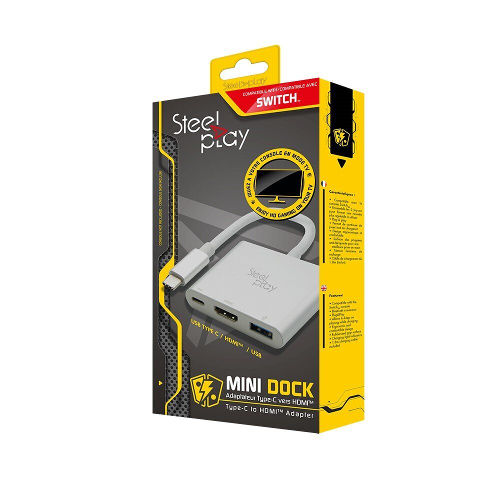 Steelplay Mini Dock USB-C to HDMI adapter (Switch/Mac) cena un informācija | Adapteri un USB centrmezgli | 220.lv