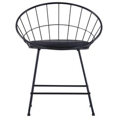 Обеденные стулья, 6шт, черные цена и информация | Стулья для кухни и столовой | 220.lv