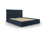 Кровать Mazzini Beds Nerin 3, 140x200 см, синяя