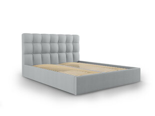 Кровать Mazzini Beds Nerin 4, 140x200 см, светло-серая цена и информация | Кровати | 220.lv