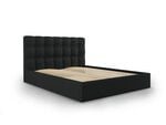 Кровать Mazzini Beds Nerin 6, 140x200 см, черная