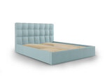 Кровать Mazzini Beds Nerin 2, 160x200 см, светло-синяя