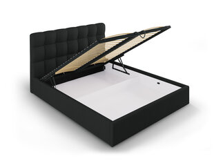 Кровать Mazzini Beds Nerin 6, 160x200 см, черная цена и информация | Кровати | 220.lv