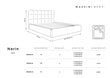 Gulta Mazzini Beds Nerin 6, 160x200cm, melna цена и информация | Gultas | 220.lv
