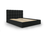 Кровать Mazzini Beds Nerin 6, 160x200 см, черная