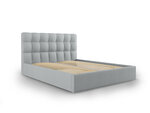 Кровать Mazzini Beds Nerin 4, 180x200 см, светло-серая