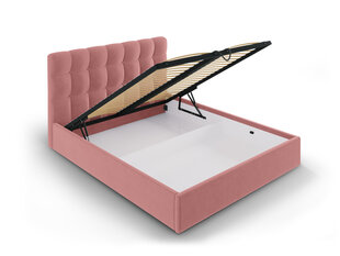 Кровать Mazzini Beds Nerin 140x200 см, розовая цена и информация | Кровати | 220.lv