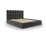 Кровать Mazzini Beds Nerin 160x200 см, темно-серая