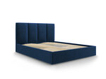 Кровать Mazzini Beds Juniper 160x200 см, темно-синяя