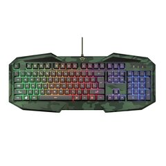 Spēļu tastatūra Trust GXT 830-RW-C Avonn, chaki cena un informācija | Klaviatūras | 220.lv