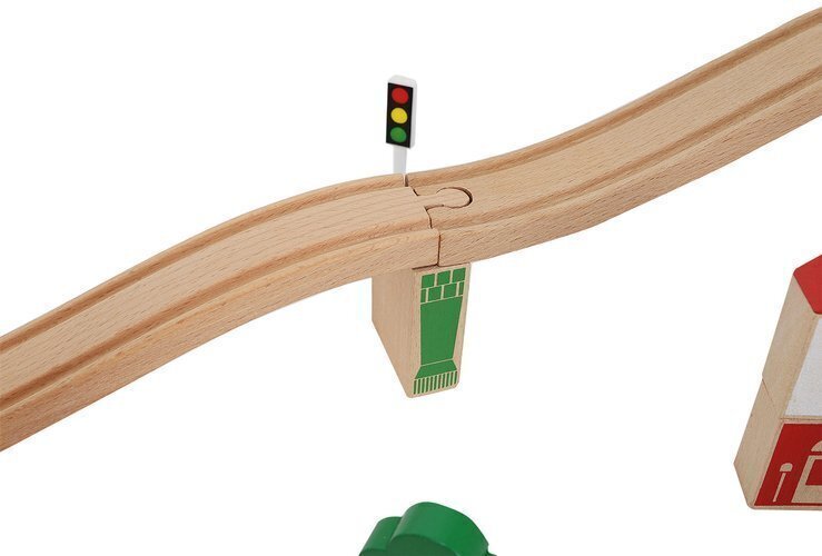Koka vilciena sliežu ceļš, 88 daļas цена и информация | Rotaļlietas zēniem | 220.lv