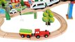 Koka vilciena sliežu ceļš, 88 daļas цена и информация | Rotaļlietas zēniem | 220.lv
