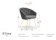 Krēsls Milo Casa Elisa, smilšu/zeltainas krāsas цена и информация | Virtuves un ēdamistabas krēsli | 220.lv