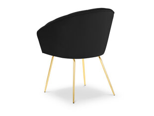 Krēsls Milo Casa Elisa, melnas/zeltainas krāsas cena un informācija | Virtuves un ēdamistabas krēsli | 220.lv