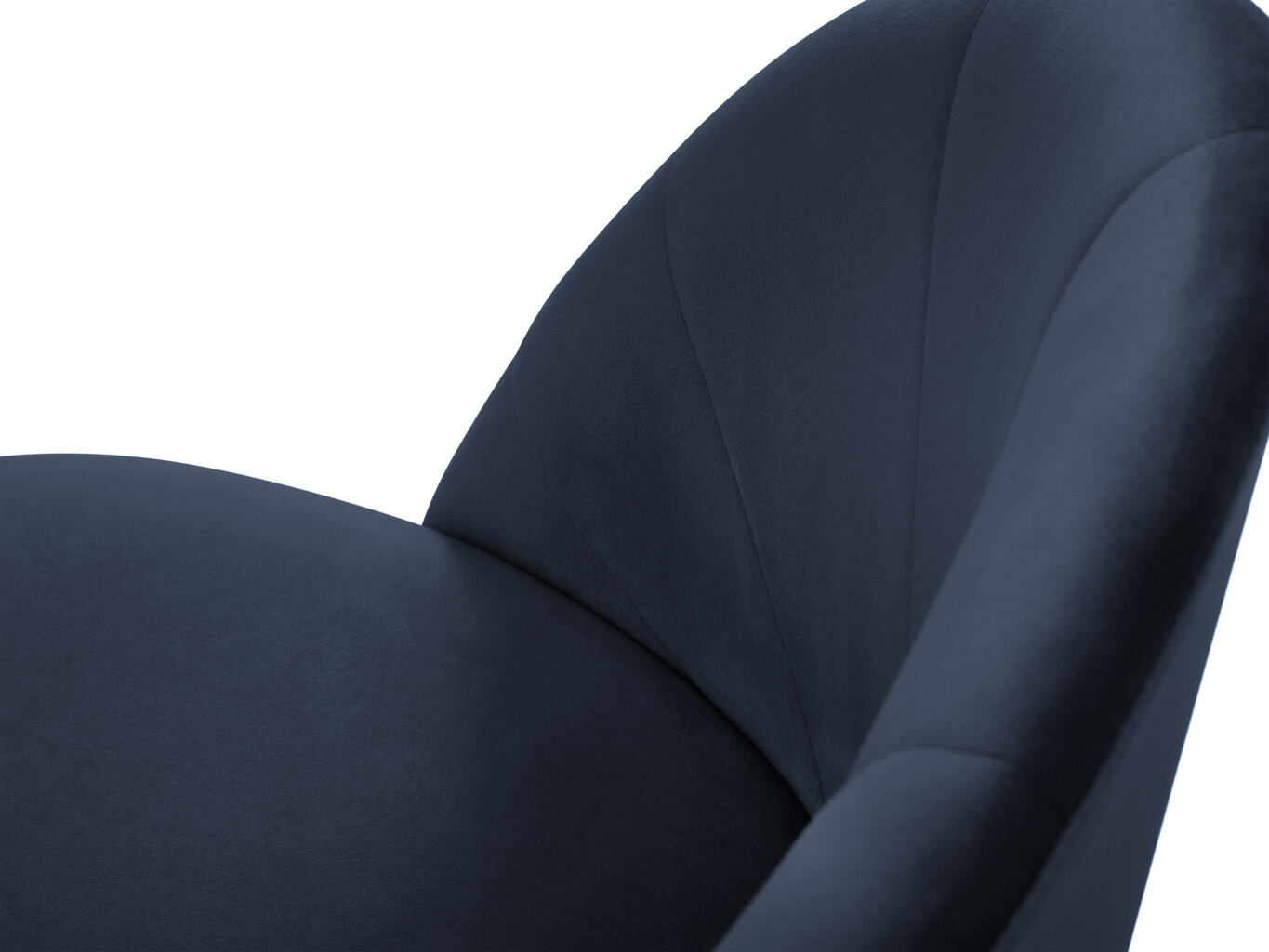 Krēsls Milo Casa Livia, tumši zilas/zeltainas krāsas cena un informācija | Virtuves un ēdamistabas krēsli | 220.lv