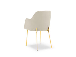 Krēsls Cosmopolitan Design Padova, smilškrāsas/zeltainas krāsas cena un informācija | Virtuves un ēdamistabas krēsli | 220.lv