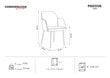 Krēsls Cosmopolitan Design Padova, smilškrāsas/zeltainas krāsas cena un informācija | Virtuves un ēdamistabas krēsli | 220.lv