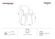 Krēsls Cosmopolitan Design Padova, melns/zeltainas krāsas cena un informācija | Virtuves un ēdamistabas krēsli | 220.lv