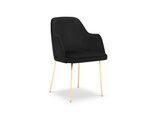 Krēsls Cosmopolitan Design Padova, melns/zeltainas krāsas