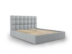 Кровать Mazzini Beds Nerin 4, 160x200 см, светло-серая