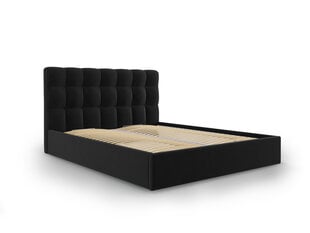 Gulta Mazzini Beds Nerin 140x200cm, melna цена и информация | Кровати | 220.lv