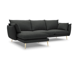 Stūra dīvāns Milo Casa Elio 4S, tumši pelēks cena un informācija | Stūra dīvāni | 220.lv