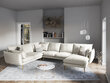 Stūra dīvāns Milo Casa Elio 7S, gaišas smilškrāsas цена и информация | Stūra dīvāni | 220.lv