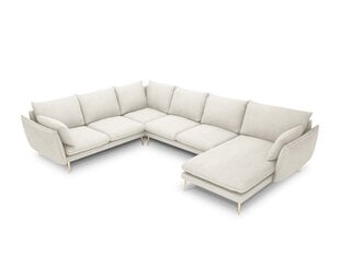 Stūra dīvāns Milo Casa Elio 7S, gaišas smilškrāsas cena un informācija | Stūra dīvāni | 220.lv