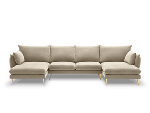 Stūra dīvāns Milo Casa Elio 6S-V, smilškrāsas cena un informācija | Stūra dīvāni | 220.lv