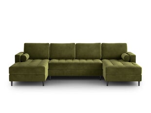 Stūra dīvāns Milo Casa Santo 6S, gaiši zaļš/melns cena un informācija | Stūra dīvāni | 220.lv