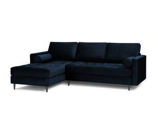 Stūra dīvāns Milo Casa Santo 4S-V, zils/melns cena un informācija | Stūra dīvāni | 220.lv