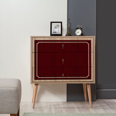 Комод Kalune Design Dresser 3437, цвета дуба/красный цена и информация | Комоды | 220.lv