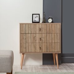 Kumode Kalune Design Dresser 3407, ozola krāsas cena un informācija | Kumodes | 220.lv