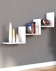 Sienas plaukts Kalune Design Wall Shelf 835(IV), 60 cm, baltas krāsas cena un informācija | Plaukti | 220.lv