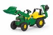 Bērnu traktors ar diviem kausiem Rolly Toys rollyJunior John Deere цена и информация | Rotaļlietas zēniem | 220.lv