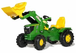 Трактор педальный с ковшом Rolly Toys rollyFarmtrac John Deere 6210R цена и информация | Конструктор автомобилей игрушки для мальчиков | 220.lv